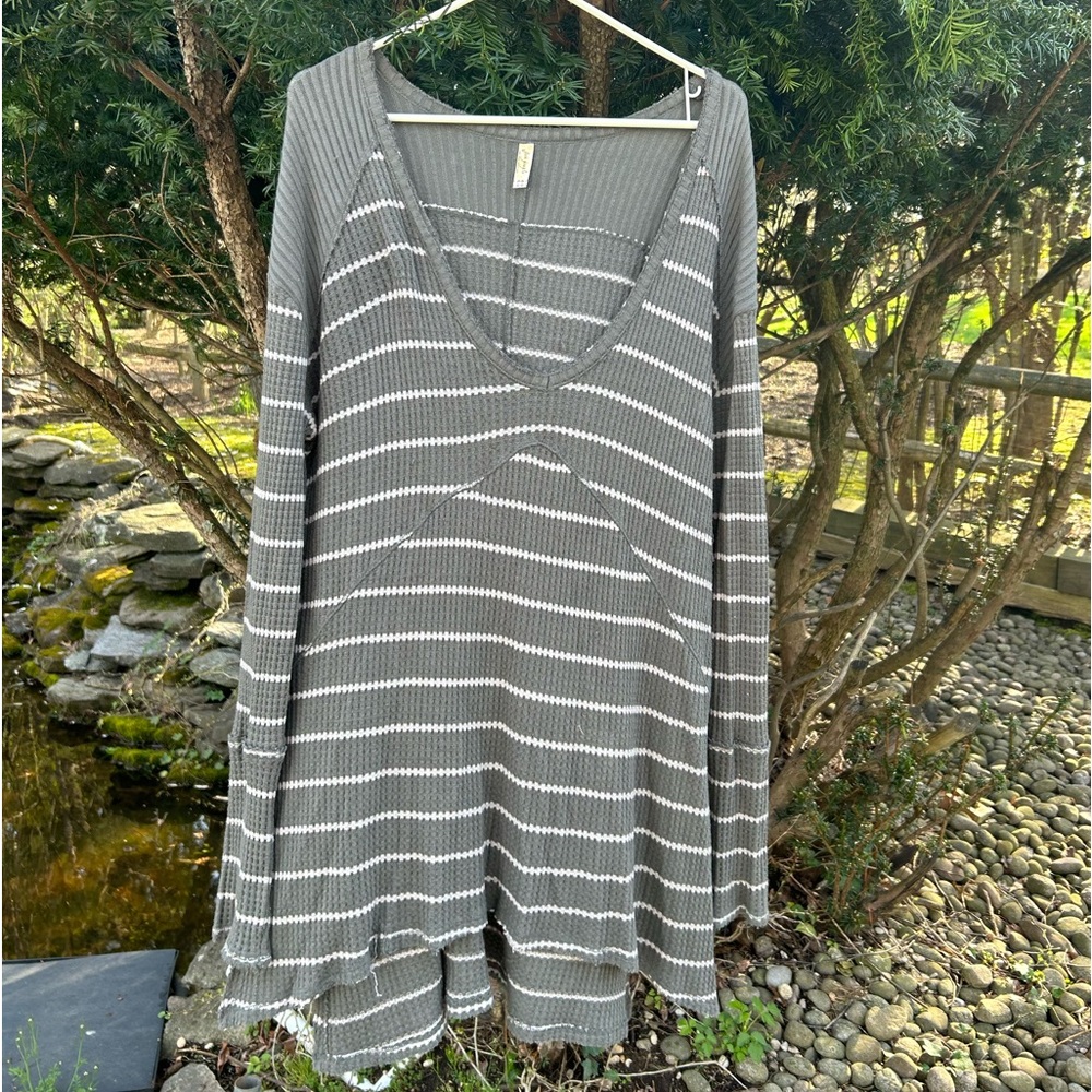 Free People Striped Light Sweater